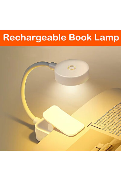 Choice WHITE Rechargeable Folding Mini Clip Book Lamp USB Rechargeable LED Ni...