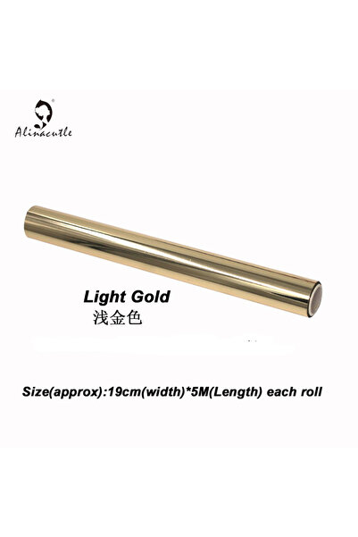 Choice4 Light Gold 5M(Length)X19CM(Width) Toner Reactive Foil Film,PVC Tube P...