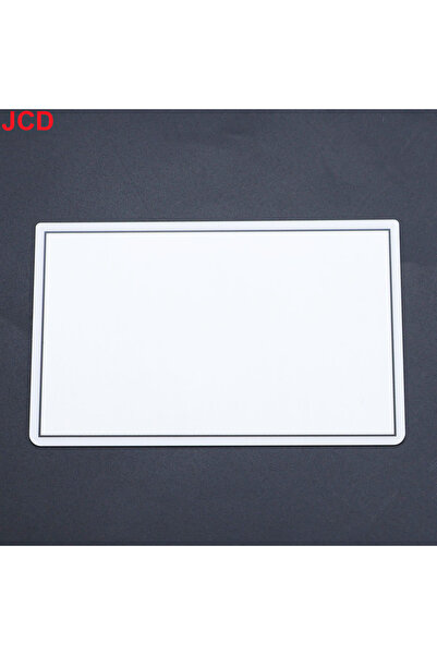 Choice8 غطاء عدسة شاشة LCD علوي أمامي بديل من البلاستيك الأبيض JCD لجهاز 3DS XL