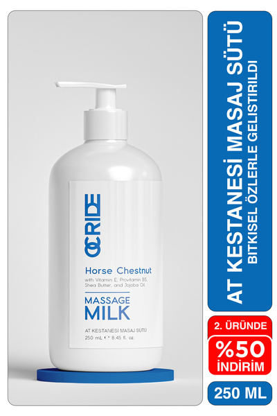 OCRIDE At Kestanesi ve Okaliptus Özlü Masaj Sütü 250 ml – Rahatlatıcı ve Canl...