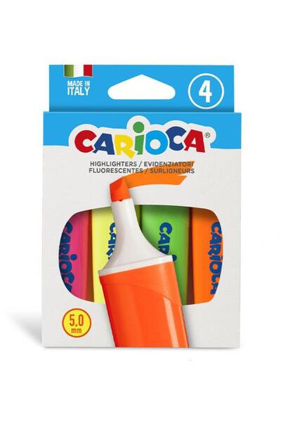 carioca 4 Color Highlighter Marker Pen (Memolight)