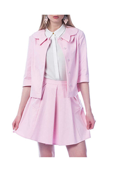 Roman Pileli Mini Etek Açık Pembe Y1515077_039