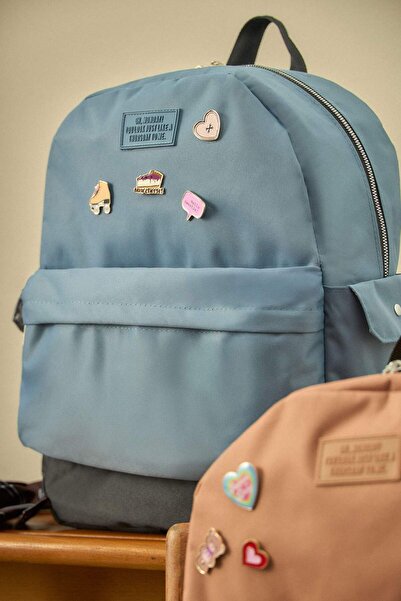 DeFacto Unisex Self-Repairing Waterproof Printed Large School Backpack V0883Azns