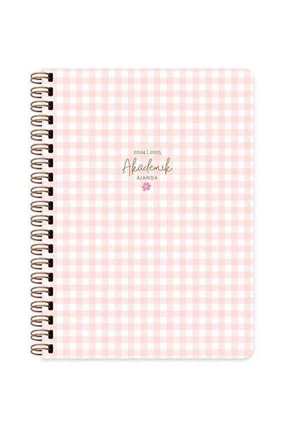 KESKİN COLOR 16x23 Spiral Hard Covered Academic Agenda - Sharp Gingham 830229...