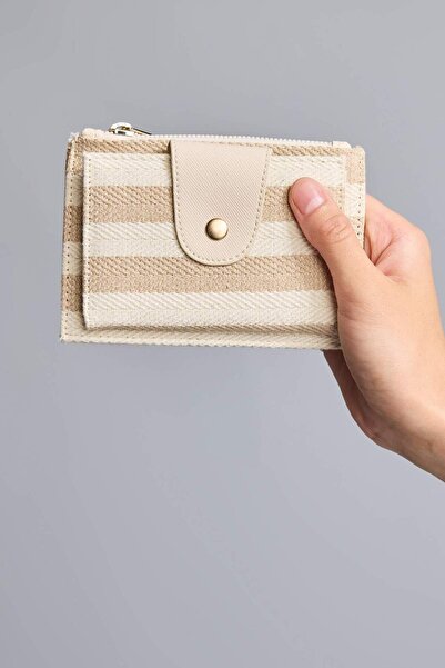 DeFacto Women's Faux Leather Beige Wallet I2526Axns