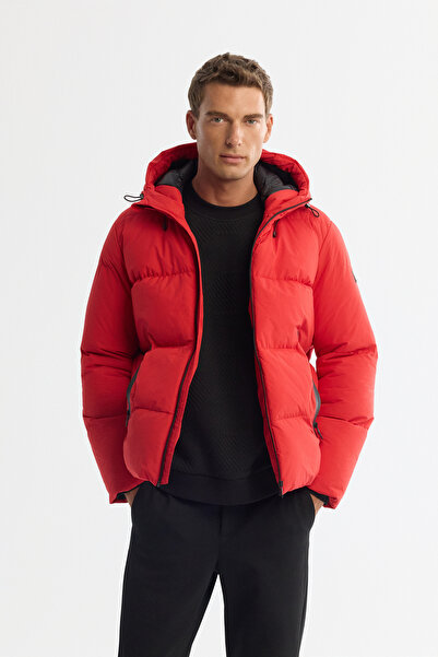 Avva Men's Red Hooded Water Repellent Windproof -5 ° C Durable Inflatable Com...