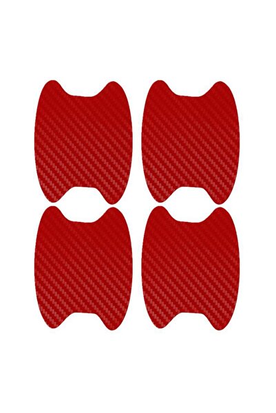 Choice Red 4PCS Car Door Handle Protective Film Carbon Fiber Stickers Scratch...