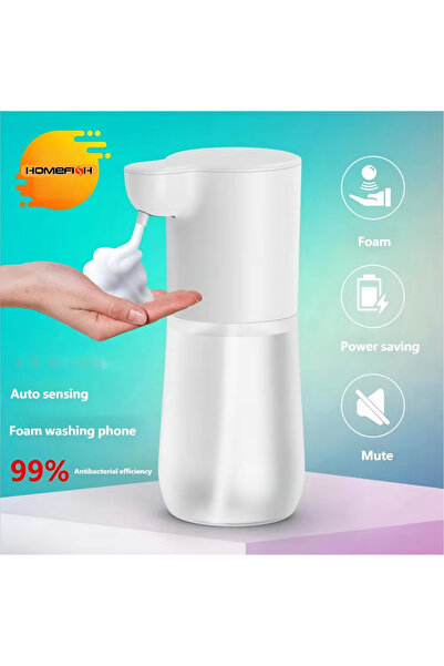 Choice موزع صابون ذكي أوتوماتيكي من HOMEFISH باللون الأبيض، سعة 350 مل، شحن U...