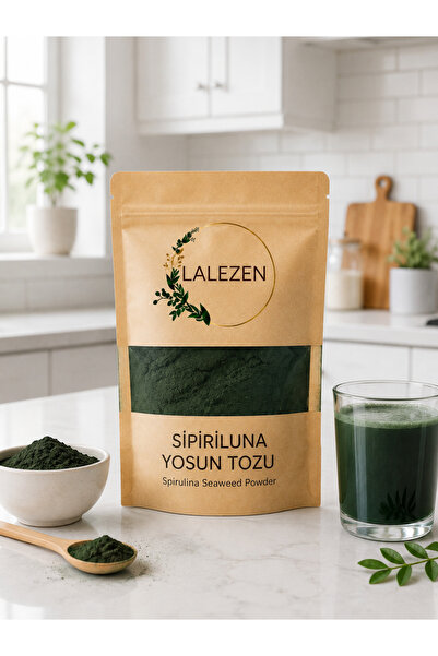 LALEZEN Spirulina Yosun Tozu - Sipirulina 500 gr - Spirulina Seaweed Powder -...