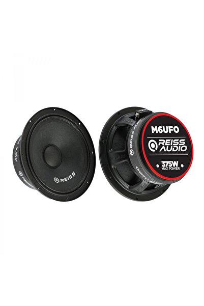Reiss Audio Rs-M6UFO Deprem Serisi 375Wat 150W Rms Metal Kapaklı 16cm Oto Midrange Hoparlör
