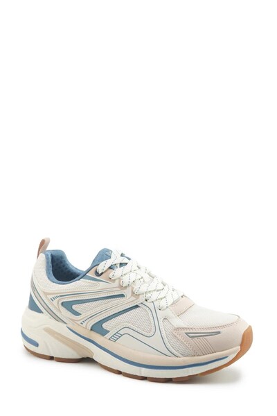 Kinetix Aztec TX Ekru-Toz Pembe-Solluk Lacivert Kadın Spor Ayakka