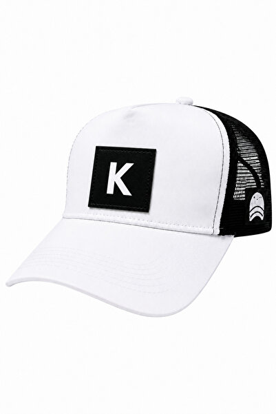 all hats قبعة بيسبول شبكية مزينة بحرف K