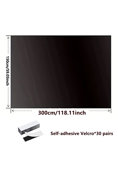Choice 3M Cloth 30 Velcro 95-98% Blackout Curtain DIY Portable Travel Removab...