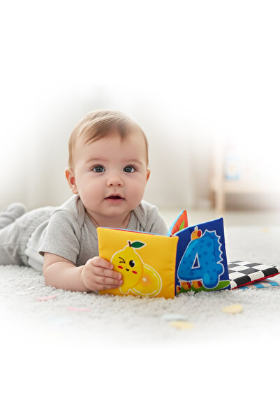 BABYCİM My Baby's First Book Set Rustling Cloth Book 4 Types