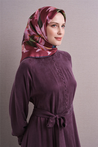Armine Pure Silk Twill Scarf 9620D 01