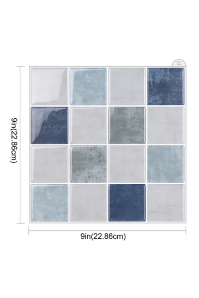 Choice5 10 sheets T80754 10pcs 3D Square Wall Tiles Self Adhesive Wall Sticke...