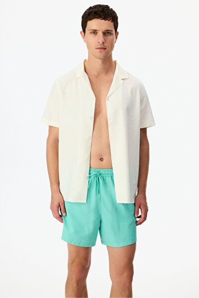 Penti Men's Turquoise Basic Turquoise Swim Shorts