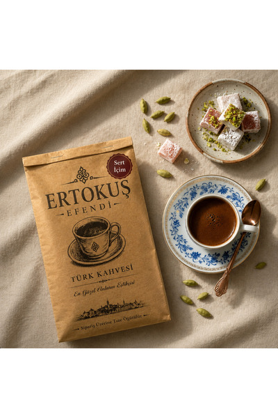 Ertokuş Efendi Hard-Boiled Turkish Coffee 100 Gr |   Double Roasted |   Stone...