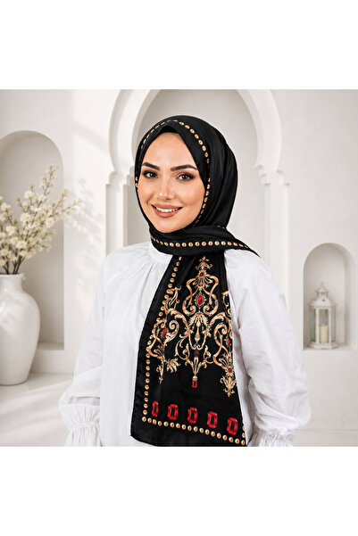 Muslima Wear شال ماجستي الأسود
