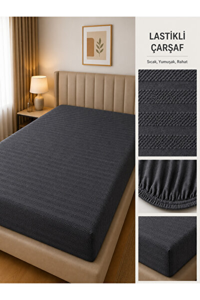 LADYNİL 100% Cotton Jacquard Combed Elastic Bed Sheet |   Single-Double-King ...