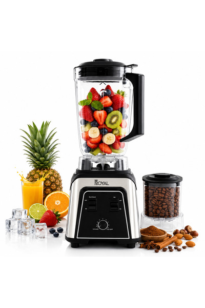Royal Appliances Royal Commercial Blender 2-in-1, 800W High-Speed Motor, 3L +...