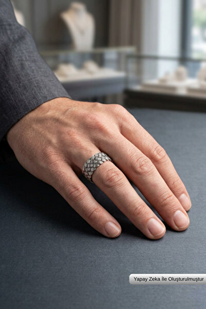 Begondio Special Design Masculine Adjustable Men's Ring