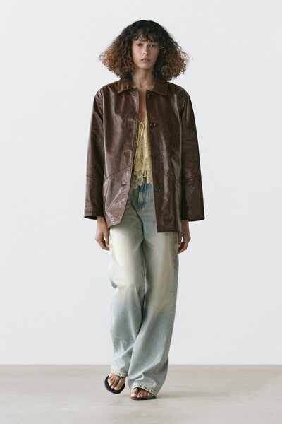 Massimo Dutti Napa deri ceket