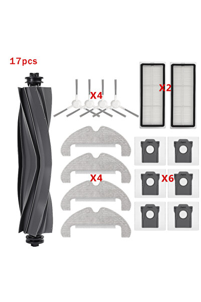 Choice9 17pcs set Compatible For Dreame D10 Plus Gen 2 RLD32GD Main Brush Sid...