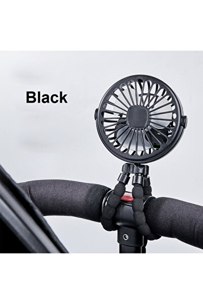 Choice Black Octopus Fan Mini Flexible Tripod Cooler Fan Portable 360° Rotate...