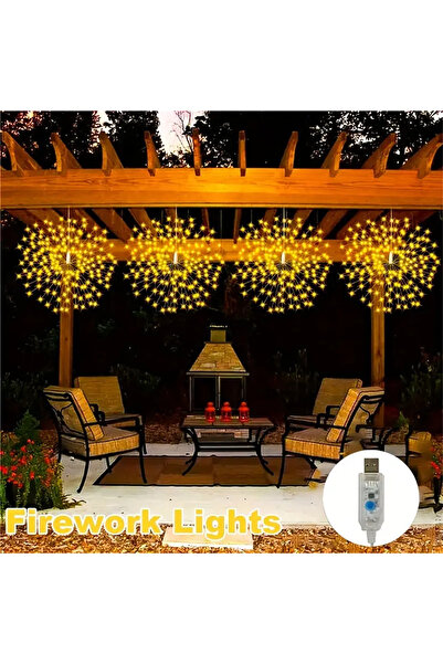 Choice 4PCS 1SET 360LEDS Warm white 4PCS/SET 360LEDS USB Hanging Tree Light, ...