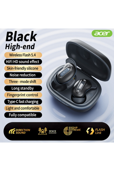 Choice1 black Acer Ohr562 Wireless Bluetooth Headphones, In-Ear Anc Active No...