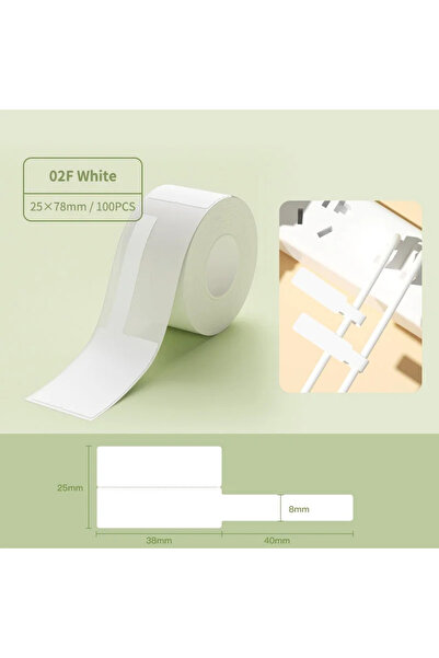 Choice1 Cable White Niimbot 1Roll Thermal Label White/Color/Transparent/Cable...