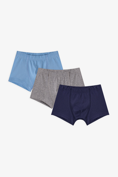 Penti 3 Πακέτο Blue Solid Boxers για Αγόρια - Πολύχρωμα