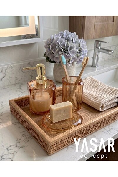 YASAR CONCEPT Clarion Akrilik Banyo Seti Amber 3 Parça