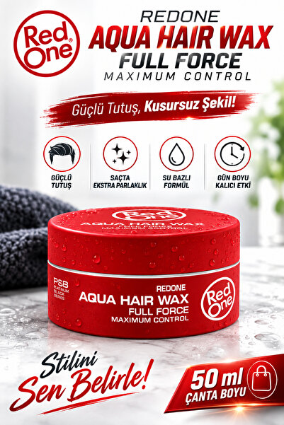 Red One Redone Aqua Hair Wax (KIRMIZI) 50 ml