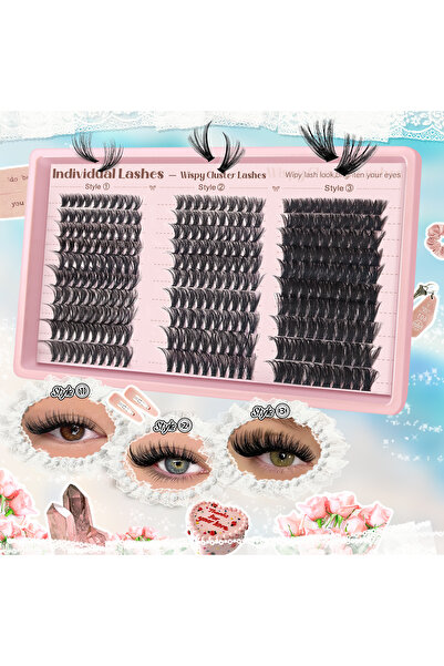 Choice1 MIX 0.07mm D 3 style lash 300/120PCS 5D Fluffy Cluster Lashes 30D-100...