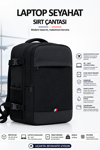 D'VERS 15-16.9 Inch Laptop Travel Backpack with Laptop Compartment - Unisex B...