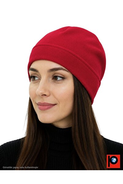 PAKER GİYİM Beretă unisex roșie din lână termică