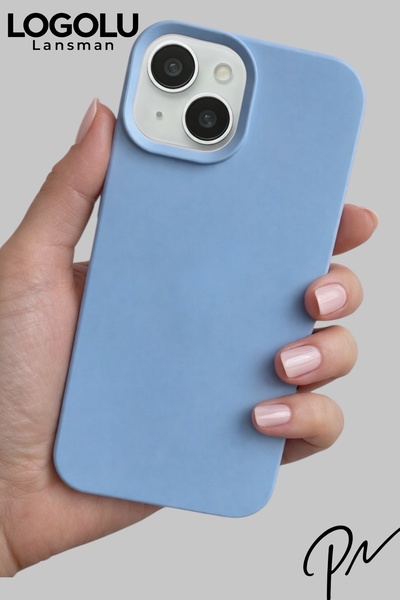 ProNorth IPhone 15 Uyumlu Kılıf Logolu Lansman Soft Yumuşak Içi Kadife Siliko...