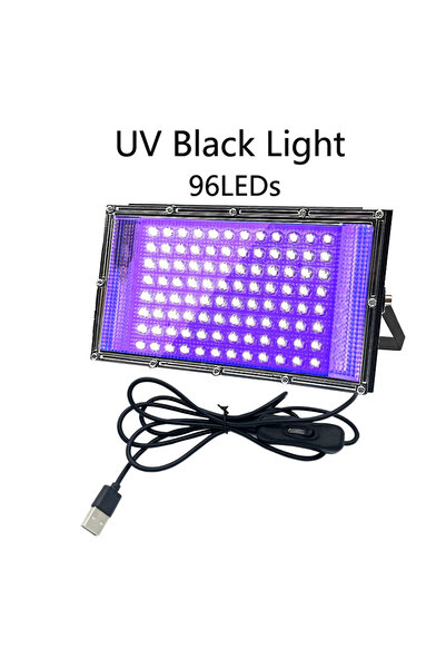 Choice مصباح أشعة فوق بنفسجية LED أسود يعمل بمنفذ USB، بطول موجي 395-405 نانو...