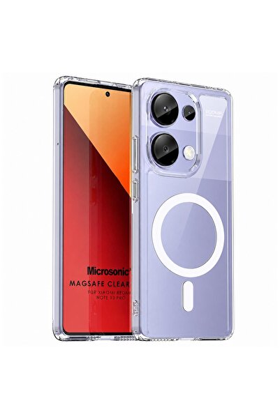 Zebana Xiaomi Redmi Note 13 Pro 5G Uyumlu Kılıf Sararmaz ClearMag Kılıf (M-Sa...