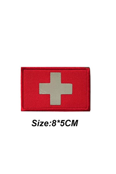 Choice4 Red 1PCS,2PCS/IR Reflective Morale Badges Medical Cross First Aid Med...