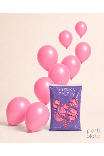HBK Balon Pastel 11" Balon Hbk Candy Pink 100Pcs