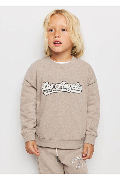 MANGO Baby Rahat kesim doku detaylı sweatshirt