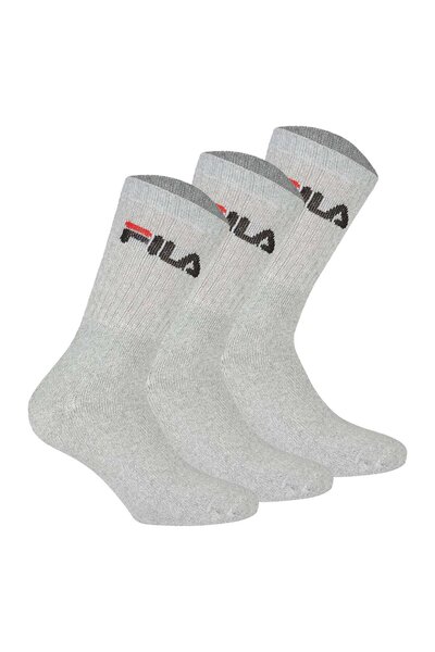 FILA Uniseks Çorap 3 Çift - Tenis Çorabı, Mürettebat Çorap, Frottee, Spor, Lo...