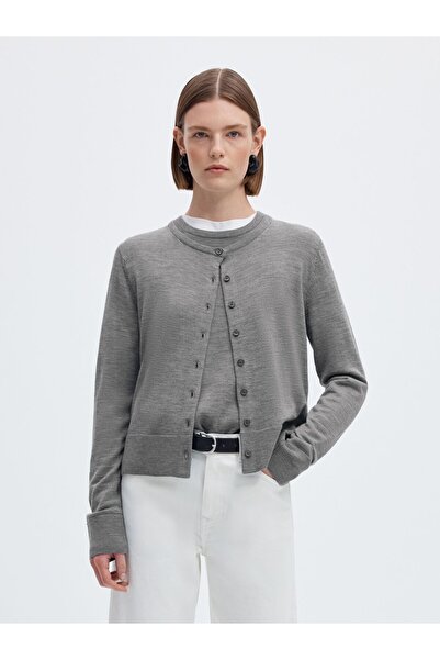 Selected Femme Strickjacke 100% Merinowoll