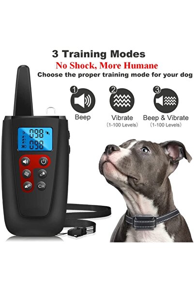 Choice1 526V-1 No Shock No Pins Dog Training Collar 3300ft Remote IP67 Waterp...