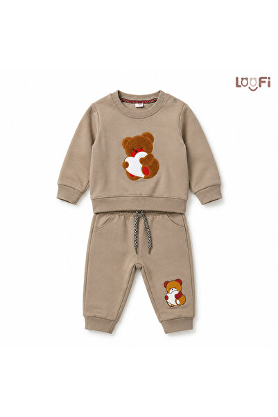 LOOFI Cotton Kids Two-Piece Set-Colorful (6 Months-3 Years)/Brown
