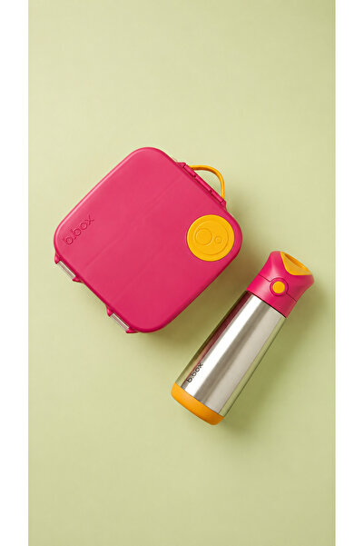 b.box Lunchbox - Strawberry Shake + 500 ml insulated drink bottle - strawberr...