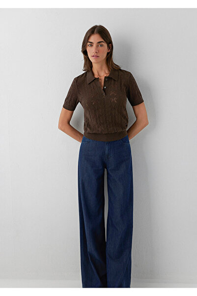 Mavi Kahverengi Kazak Slim Fit / Dar Kesim 1710989-70236